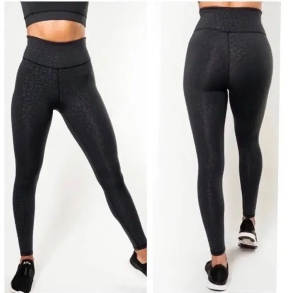 IVL Collective Chi Chi Animal Print Shimmer Leggings NWT